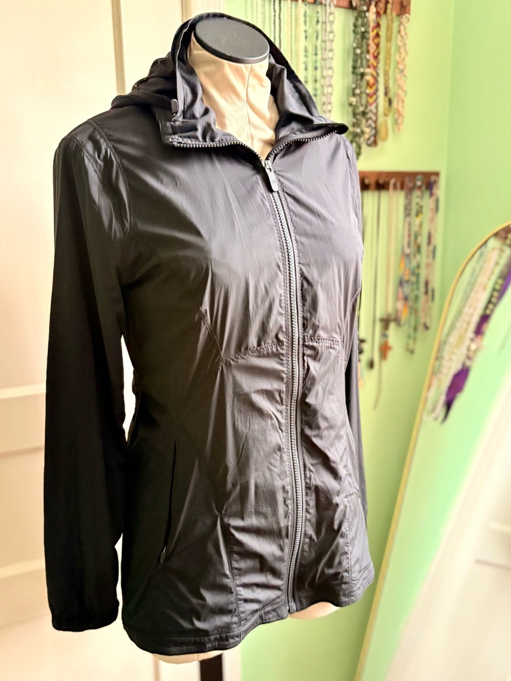 lululemon athletica Black Lightweight Hooded Utility Jacket